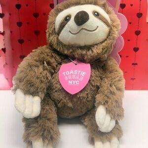 Toastie Squad NYC Plush Sloth, Warming Toy, Microwaveable, Lavender Scented, NWT
